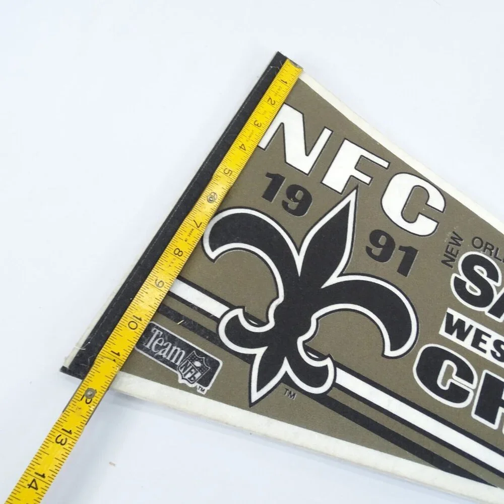 Lot of 5 1990's NFL Football Pennants Packers Panthers Jaguars‎ Bengals Saints